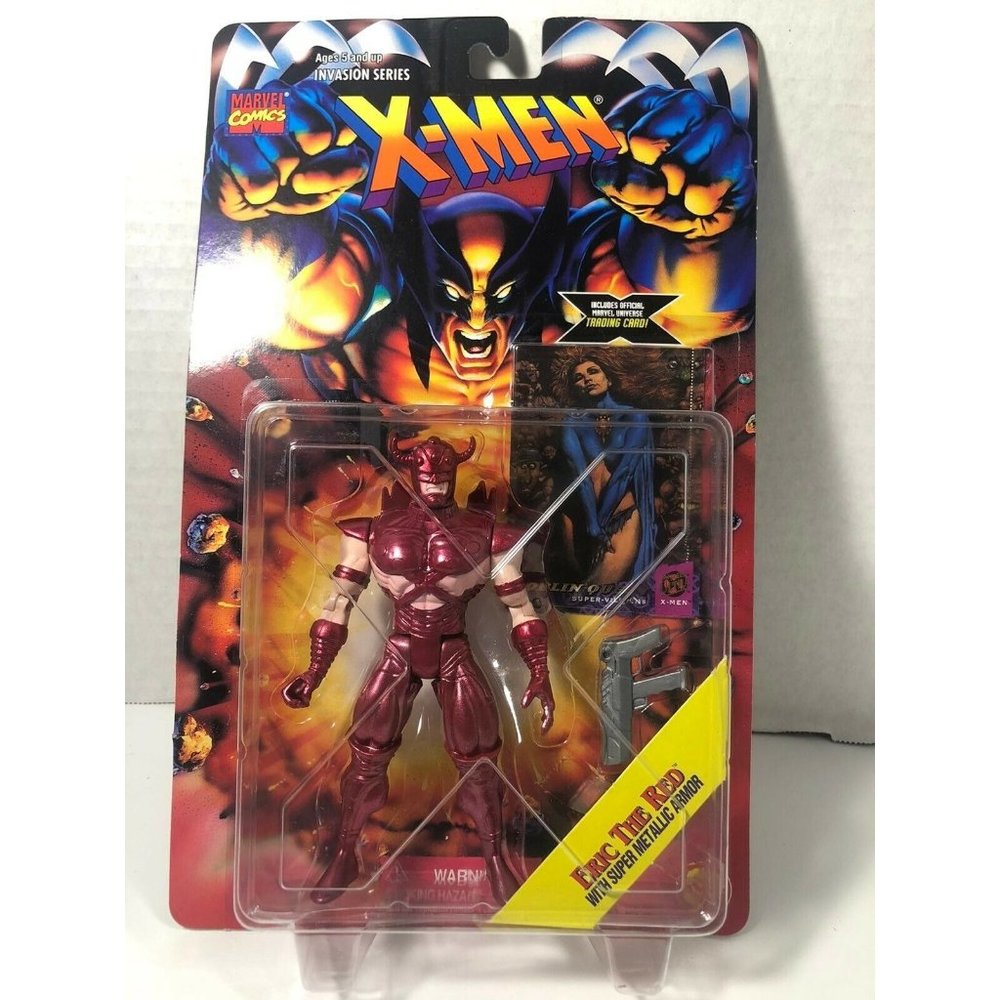 Marvel Comics Invasion Series X-Men XMEN Eric the Red Figure with Card New